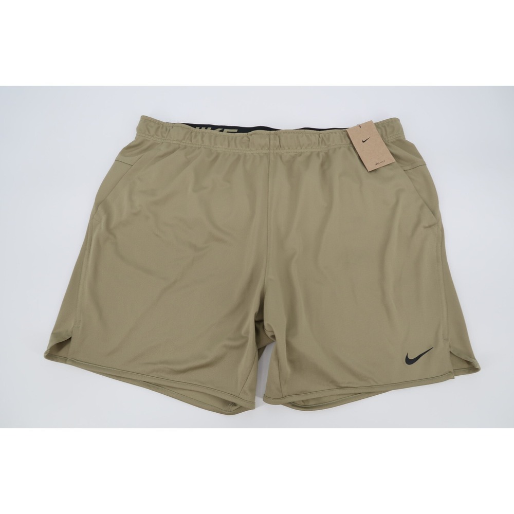 Nike Totality Men's XXL Training Shorts Unlined Versatile Olive Green FB4196-276